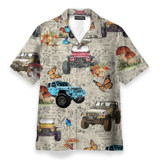 Amazing Insect With Jeep Cars - Hawaiian Shirt