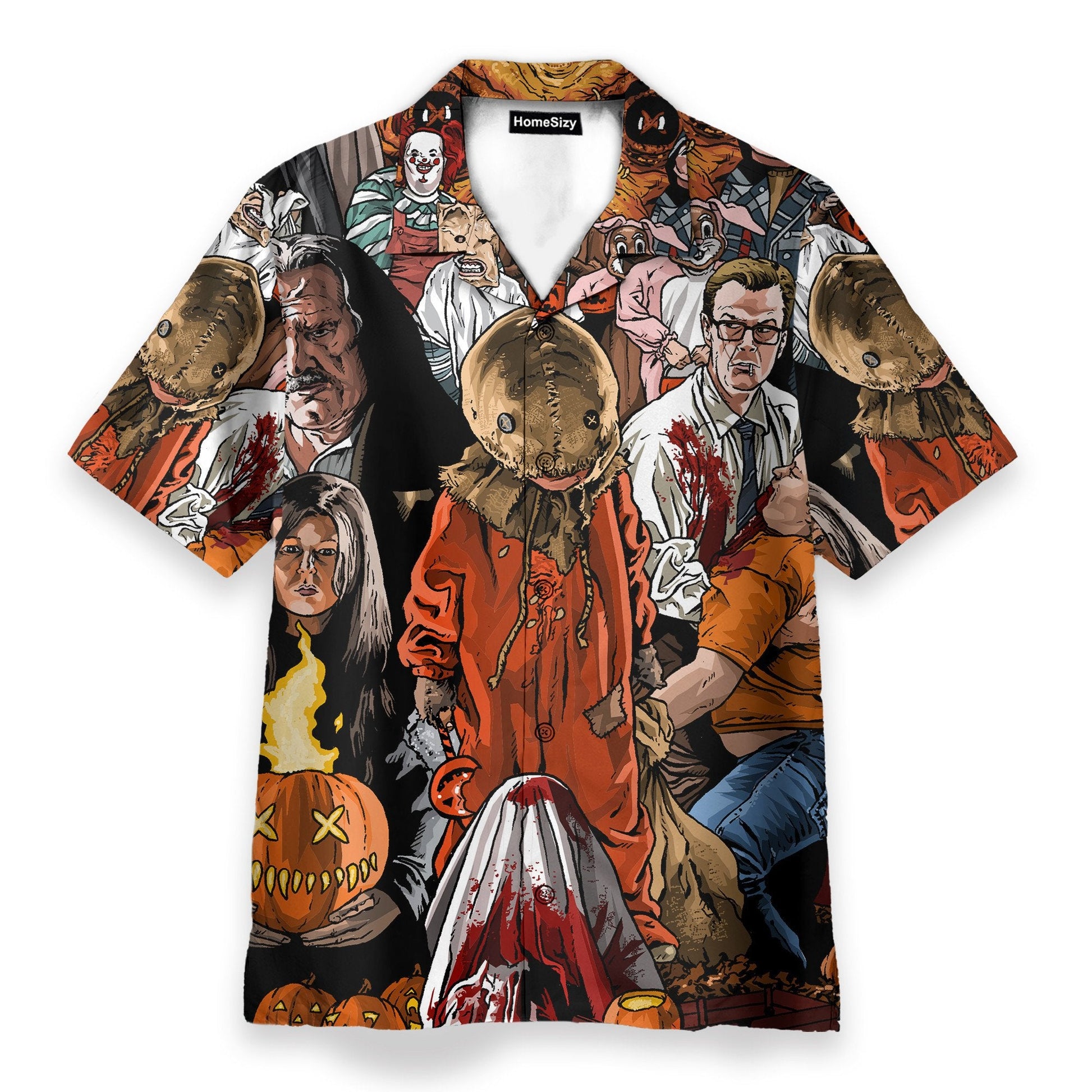 Halloween Is Coming Cosplay Costume- Hawaiian Shirt Beach Short