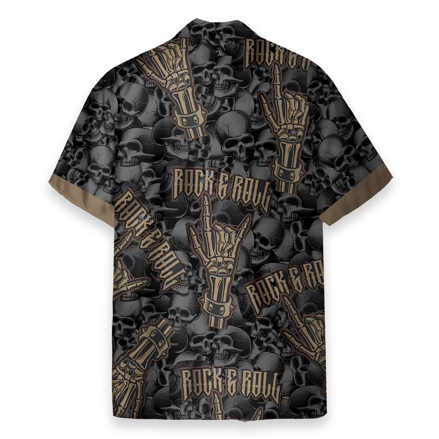 Vintage Rock & Roll Skull - Hawaiian Shirt