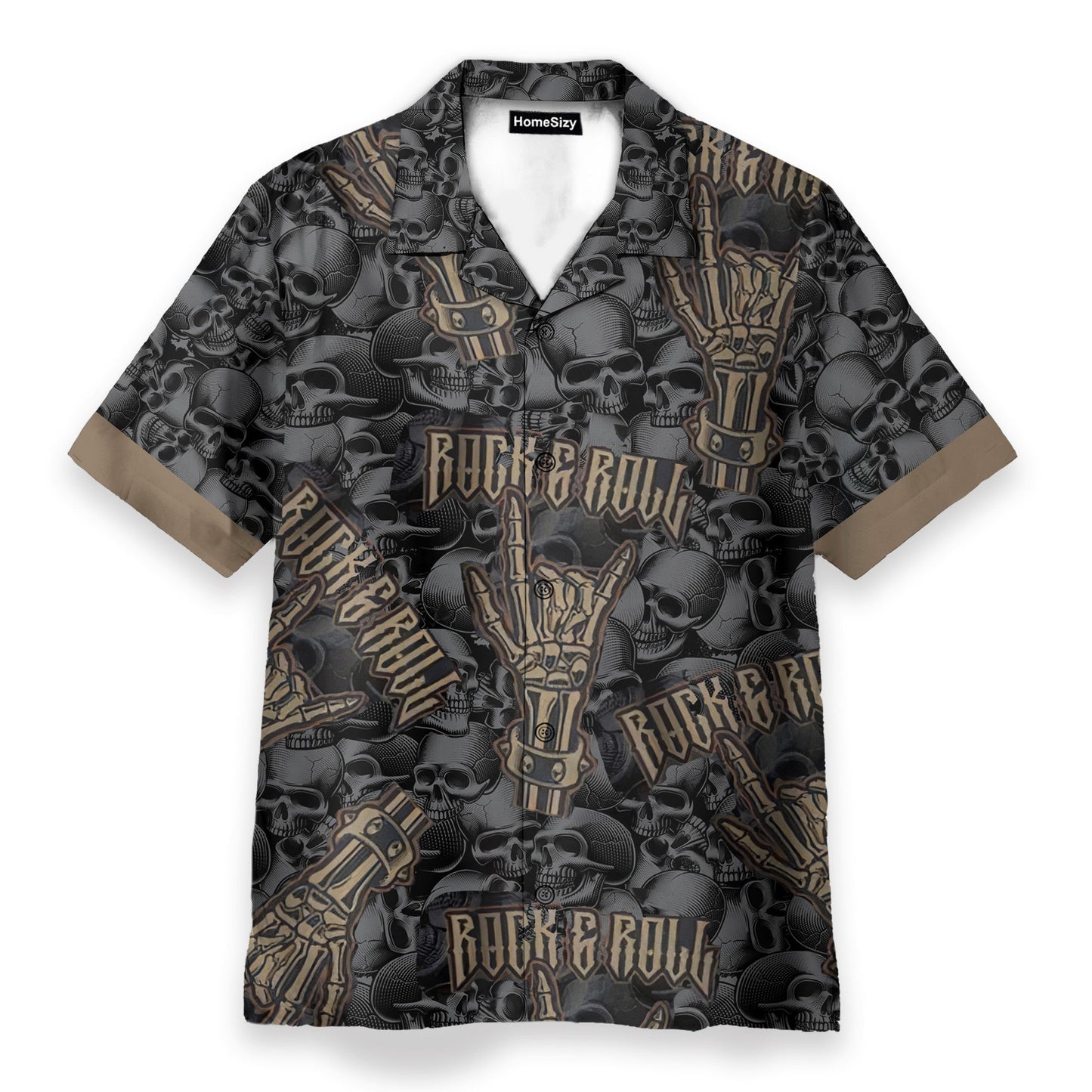 Vintage Rock & Roll Skull - Hawaiian Shirt