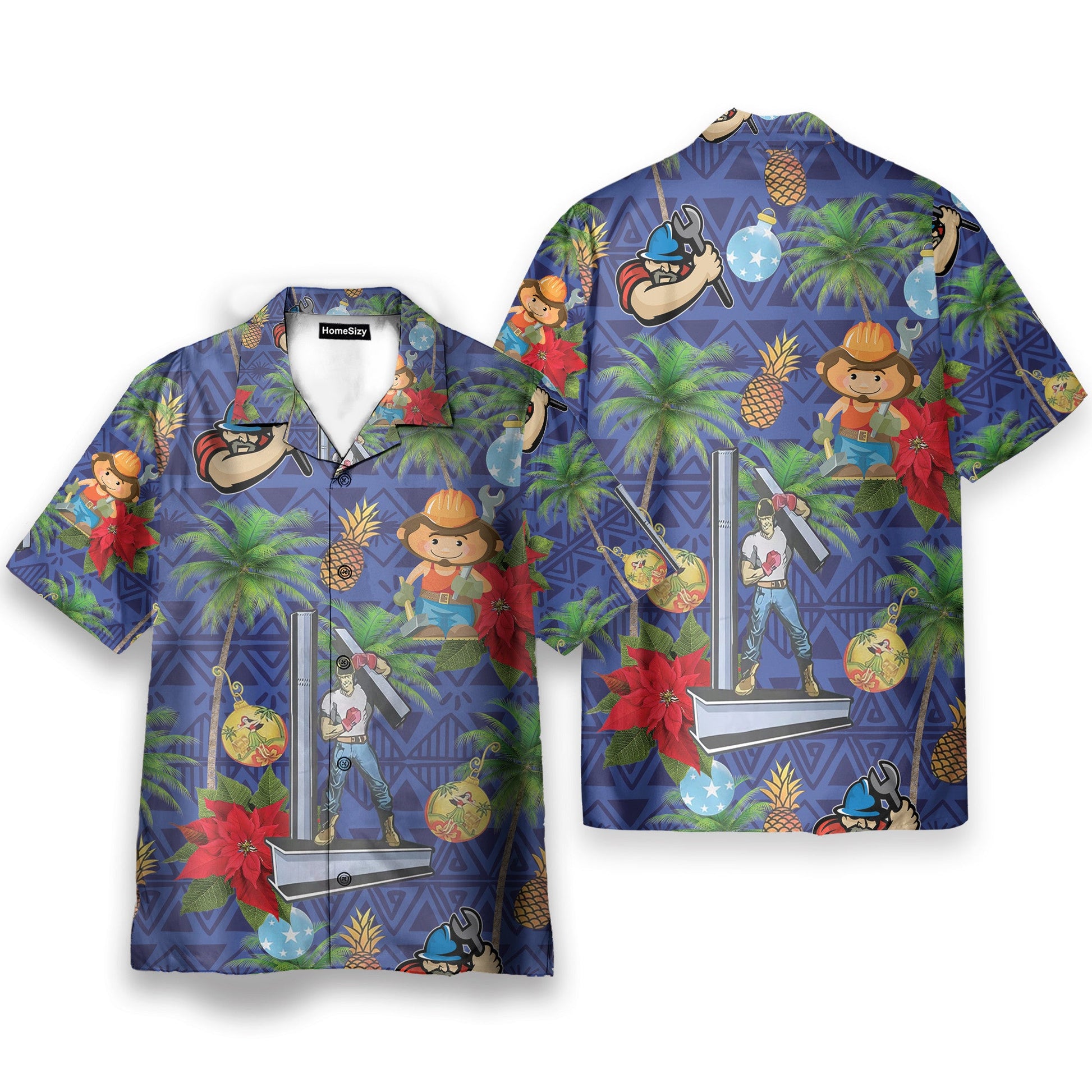 Ironworker Proud Men's Button's Up Shirts - Hawaiian Shirt