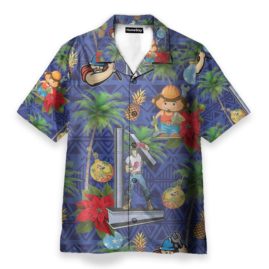 Ironworker Proud Men's Button's Up Shirts - Hawaiian Shirt