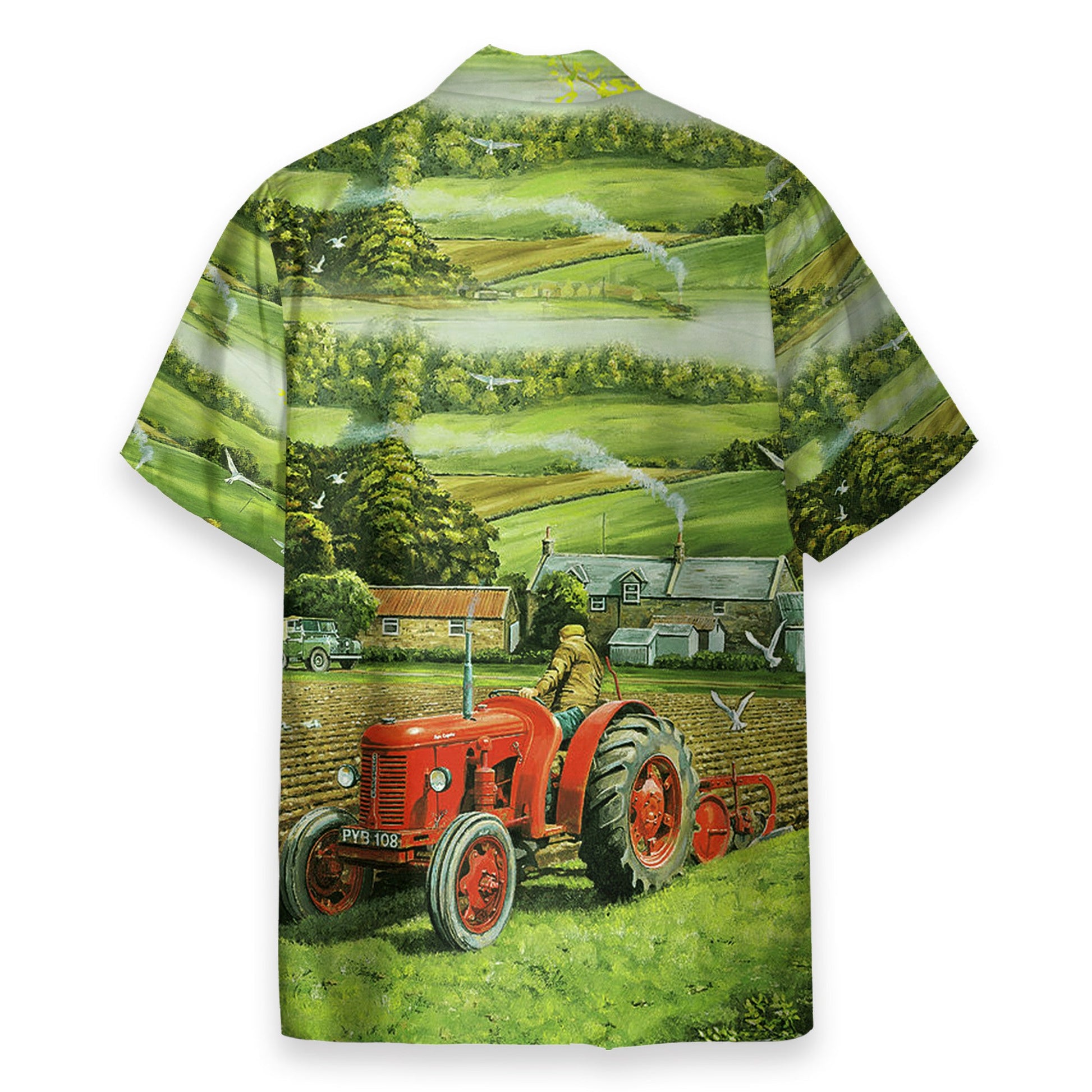 Vintage Tractor - Best Gift For Farmer - Hawaiian Shirt