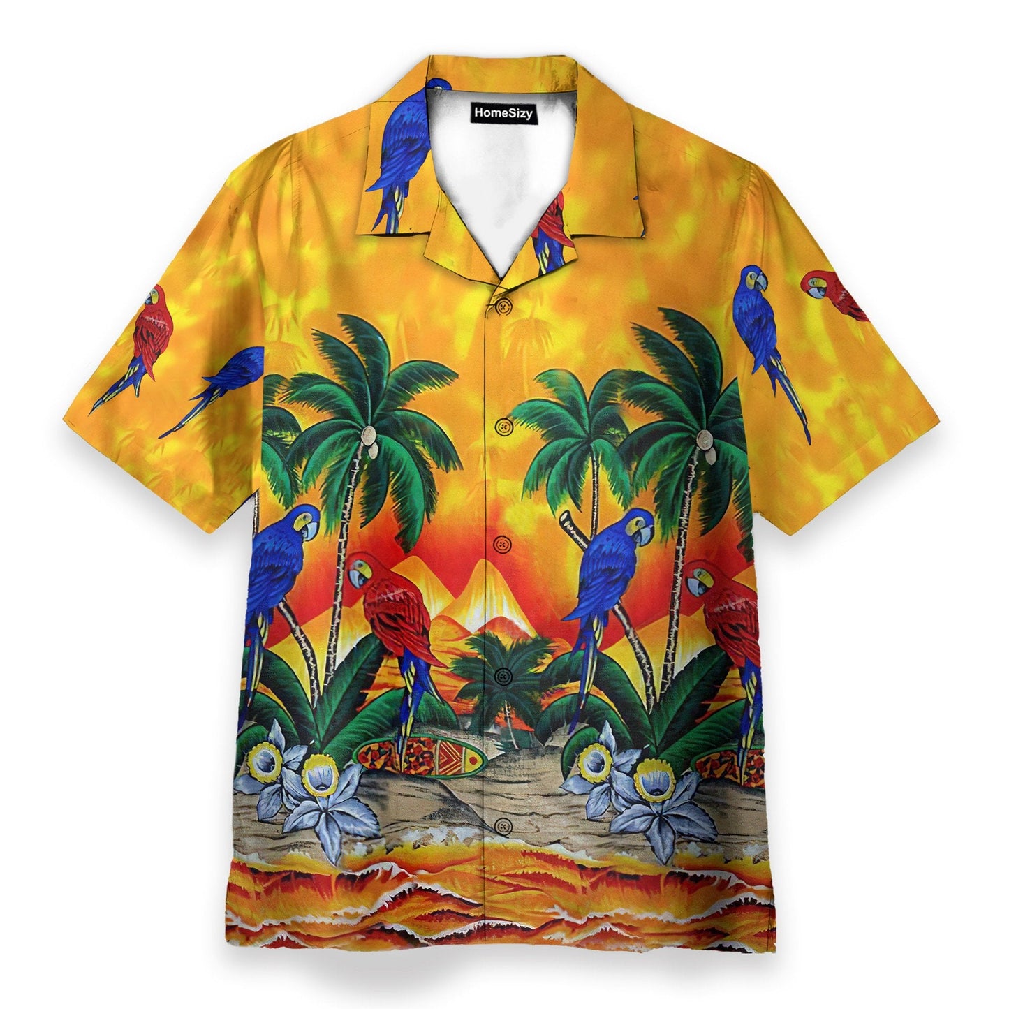 Parrot Men's Button's Up Shirts - Hawaiian Shirt