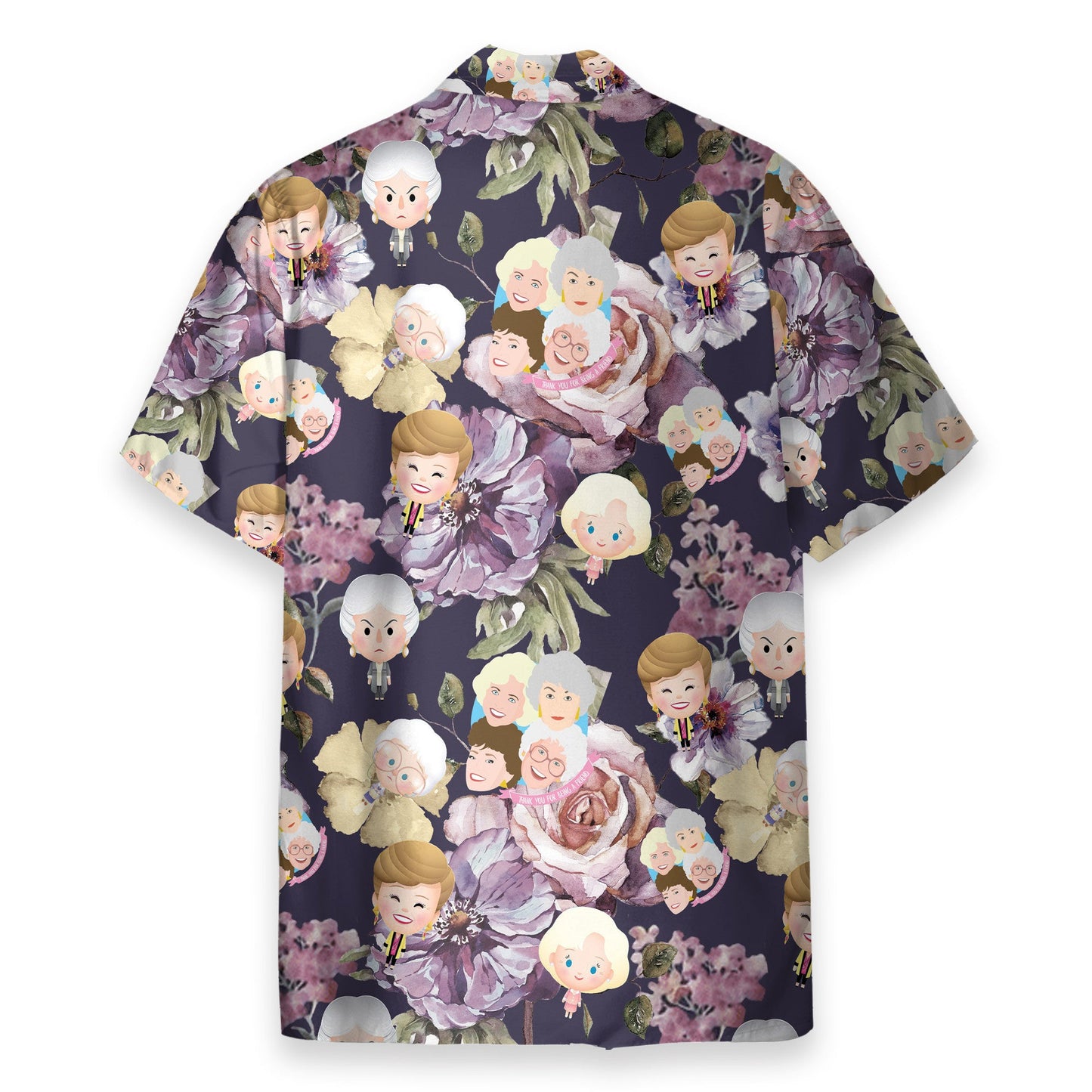 Golden Girl Tropical Flowers Pattern - Hawaiian Shirt