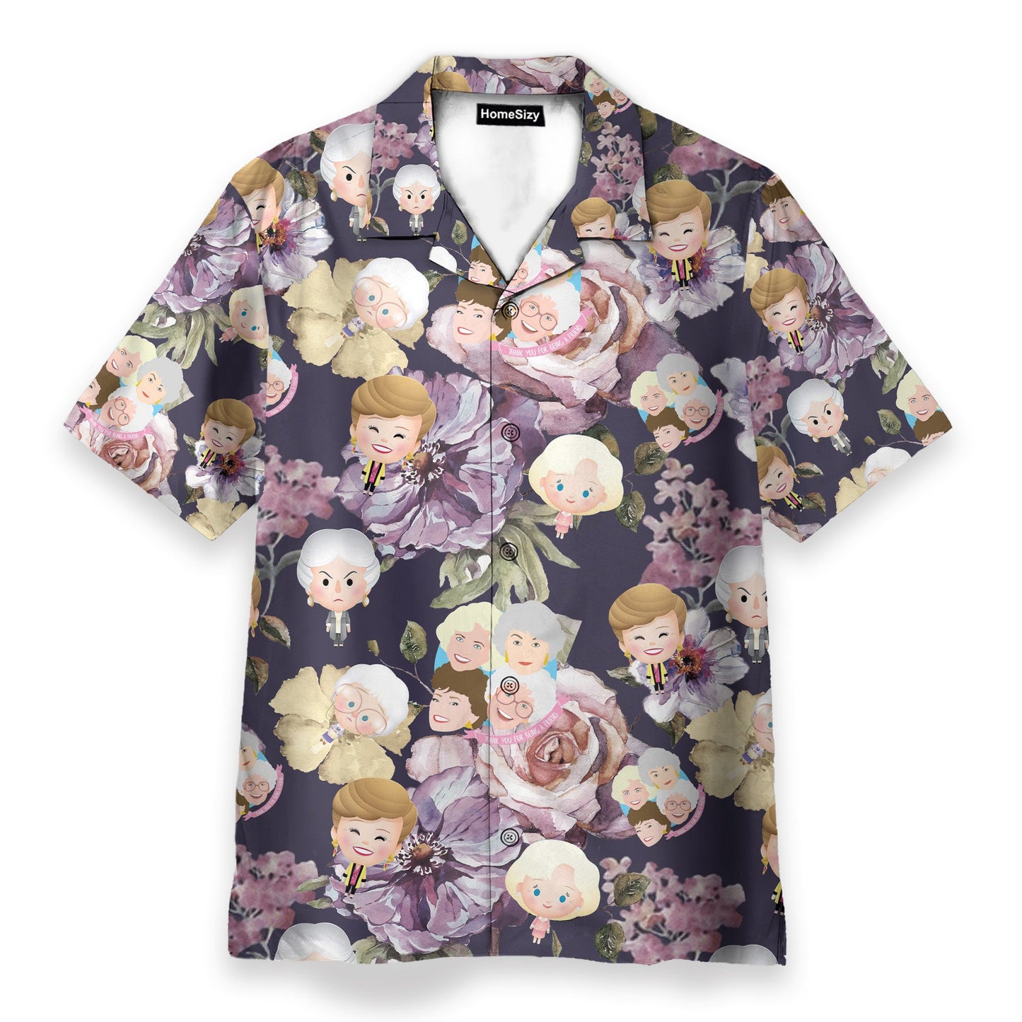Golden Girl Tropical Flowers Pattern - Hawaiian Shirt