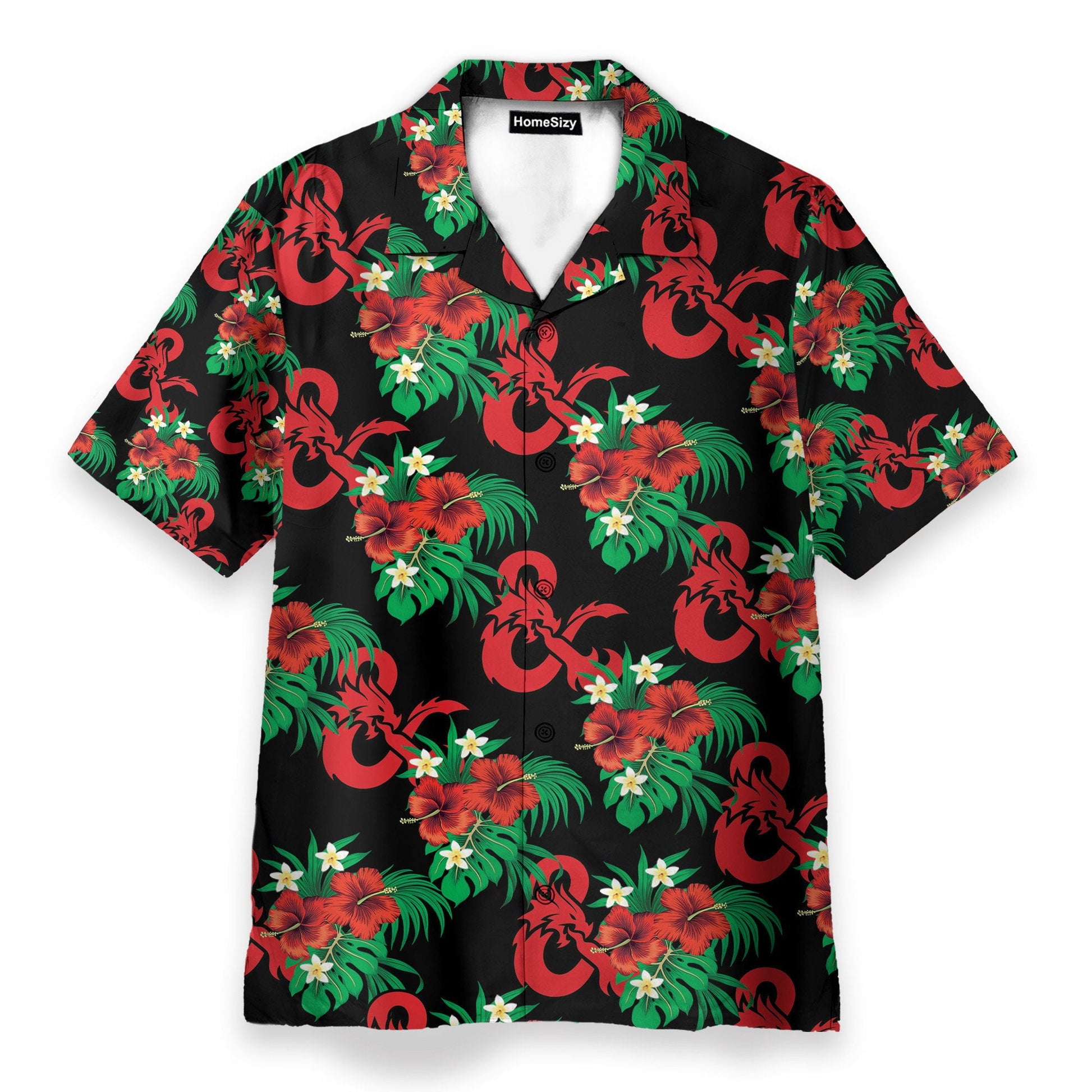 Dungeons And Dragons Game Men's Button's Up Shirts - Hawaiian Shirt & Beach Shorts