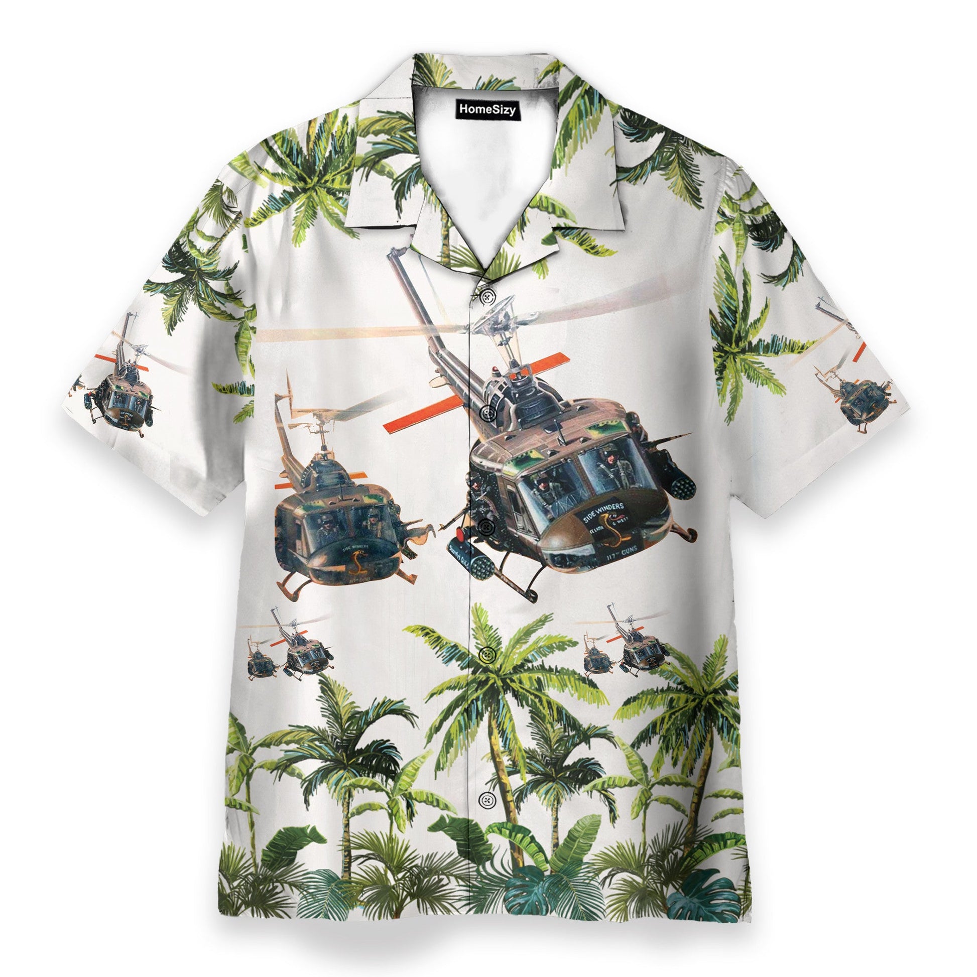 United States Army Huey Helicopter - Hawaiian Shirt