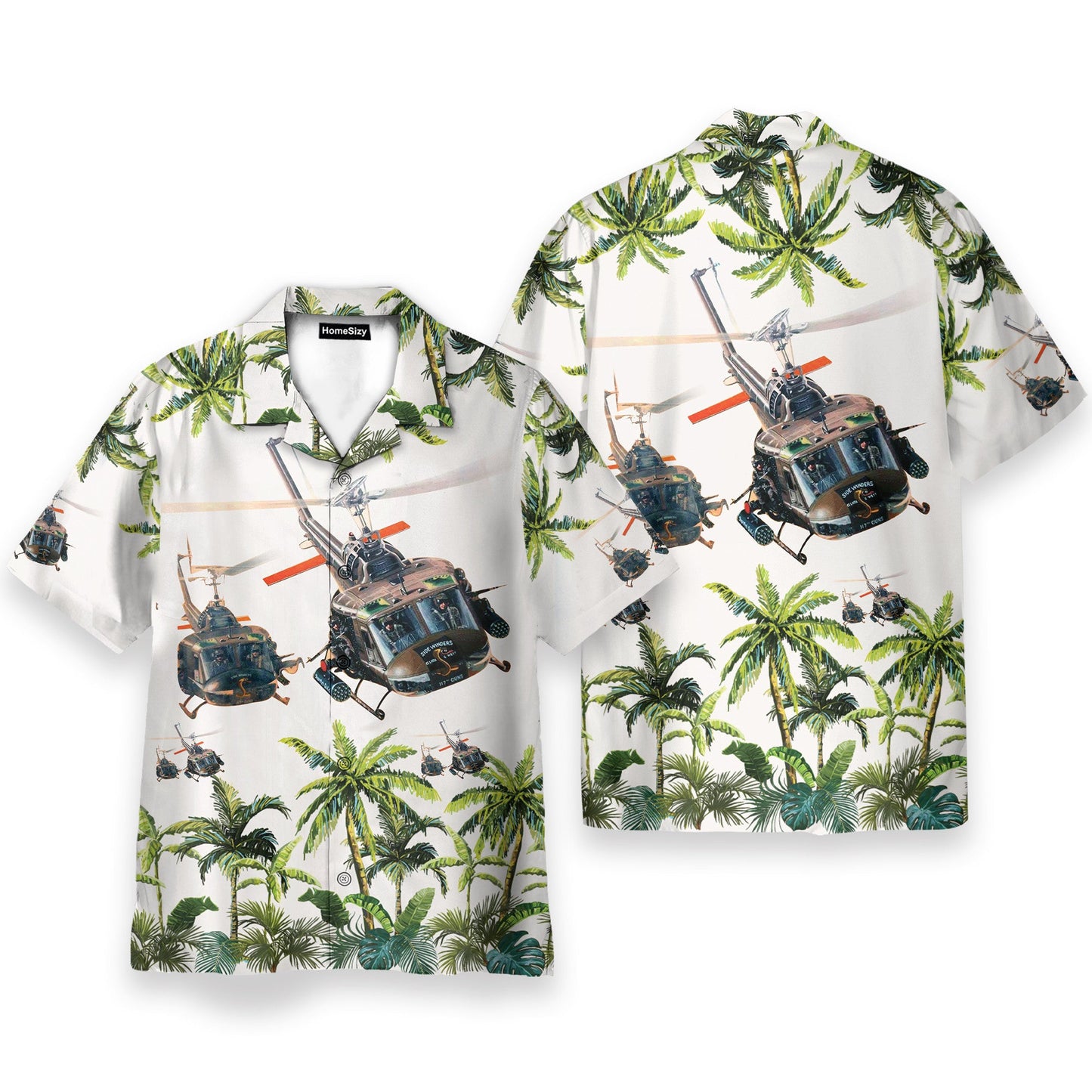 United States Army Huey Helicopter - Hawaiian Shirt
