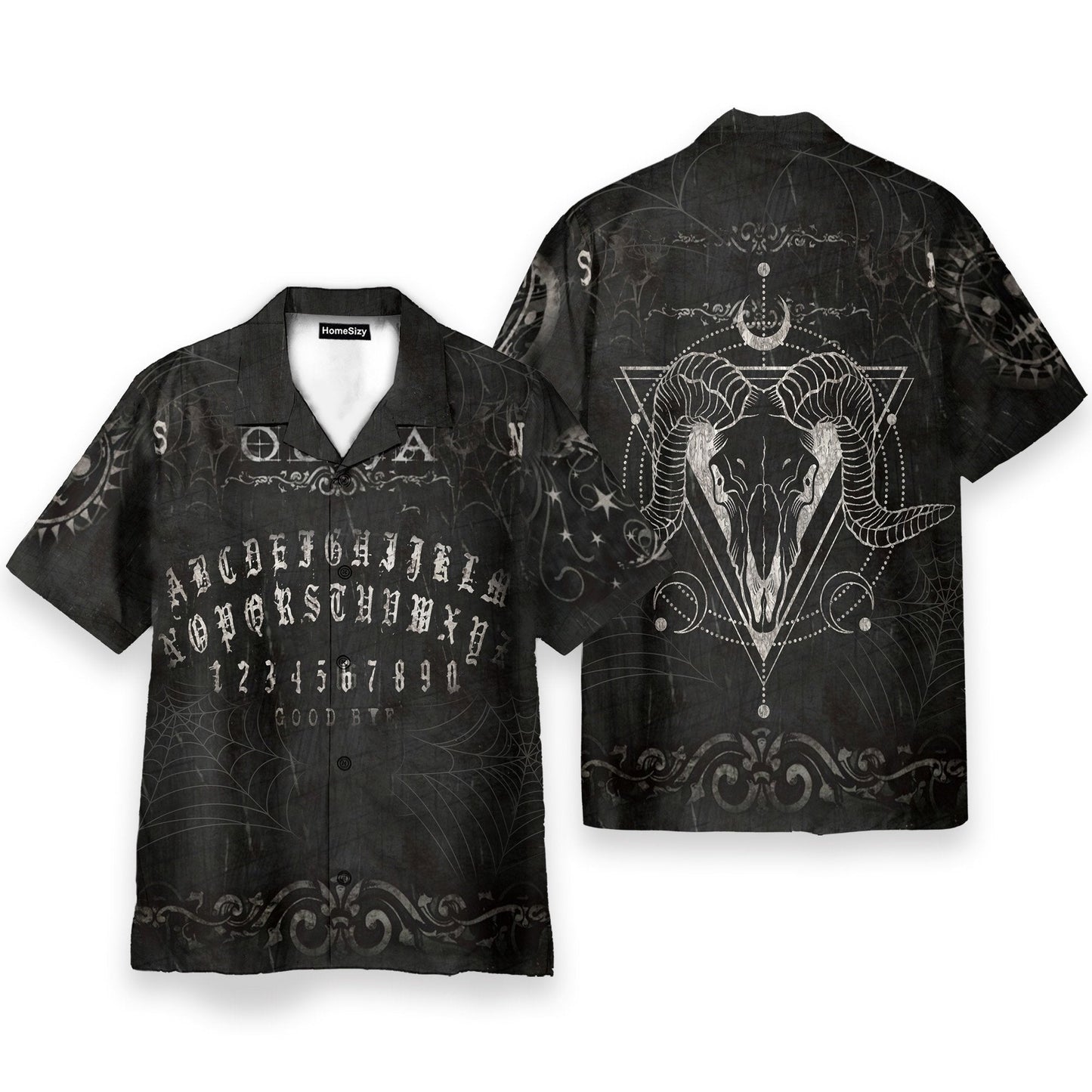 Wicca Ouija Board Men's Button's Up Shirts - Hawaiian Shirt & Beach Shorts