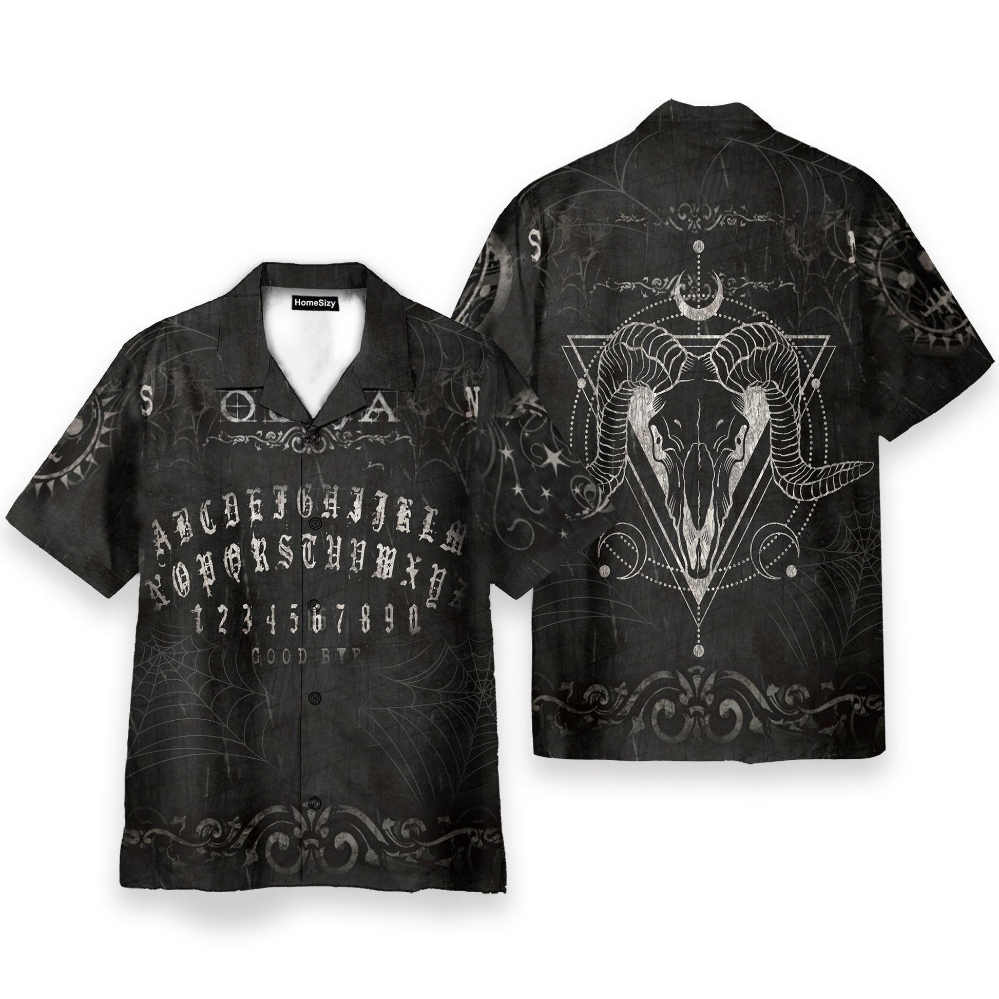 Wicca Ouija Board Men's Button's Up Shirts - Hawaiian Shirt & Beach Shorts