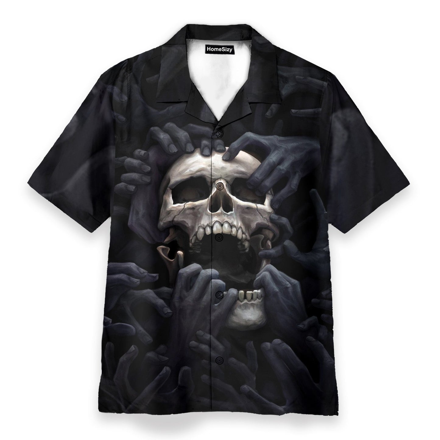 Skull Love Darkness Men's Button's Up Shirts - Hawaiian Shirt