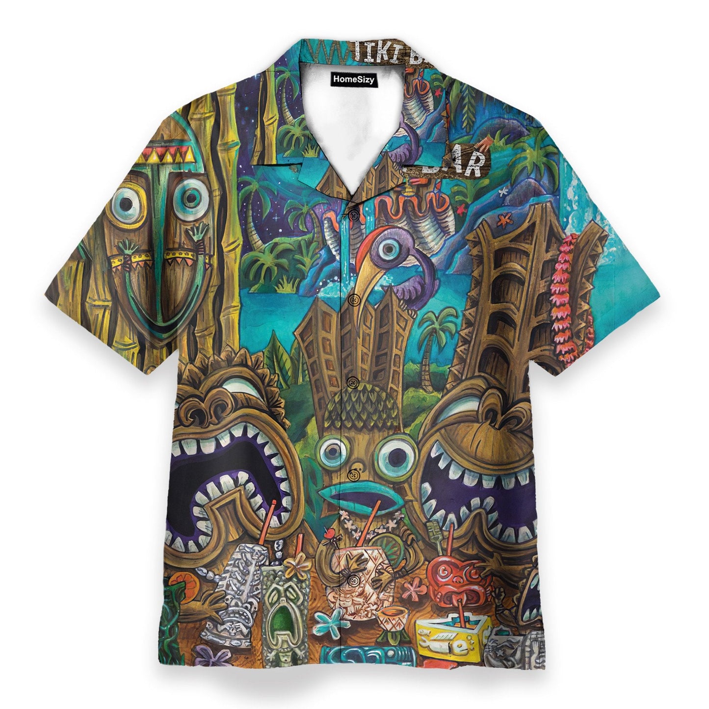 Aloha Tiki Men's Button's Up Shirts - Hawaiian Shirt