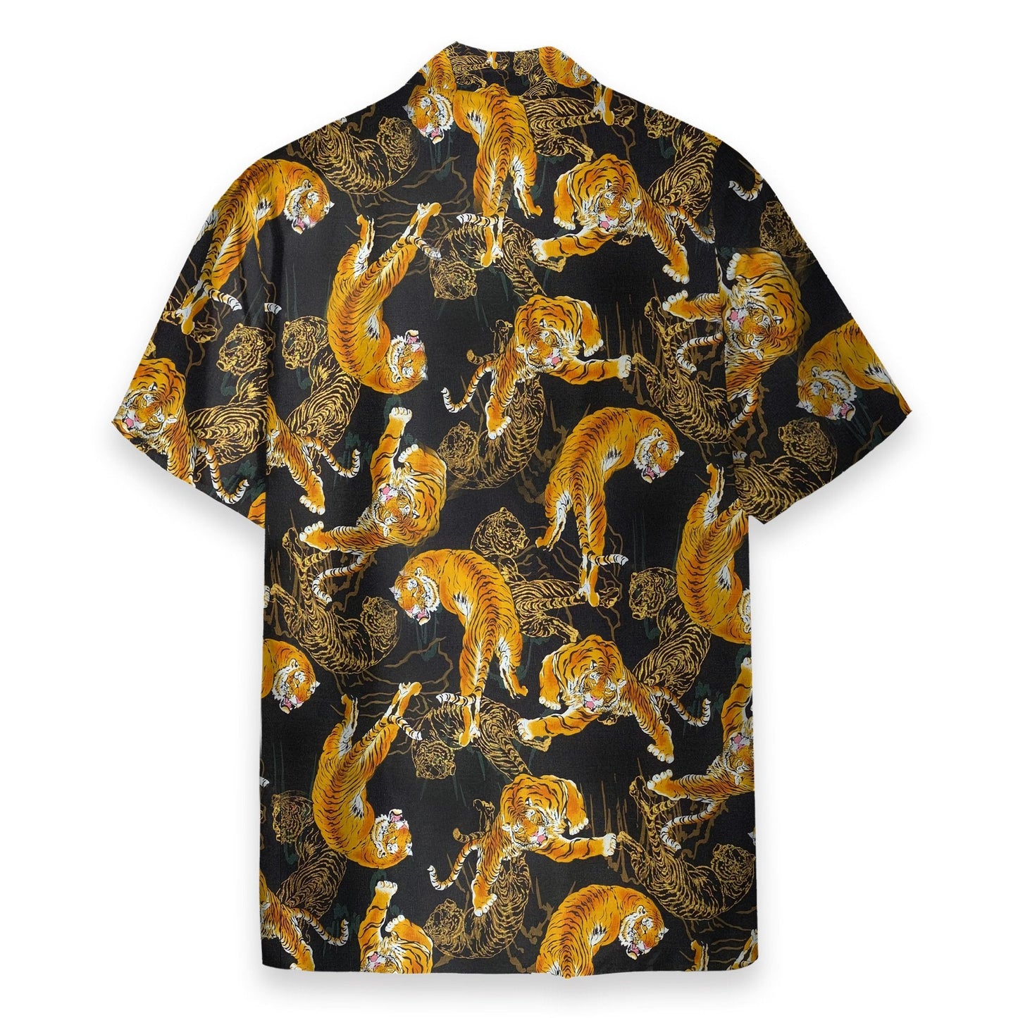 Tiger Fancy Black Japanese Style - Hawaiian Shirt & Beach Shorts