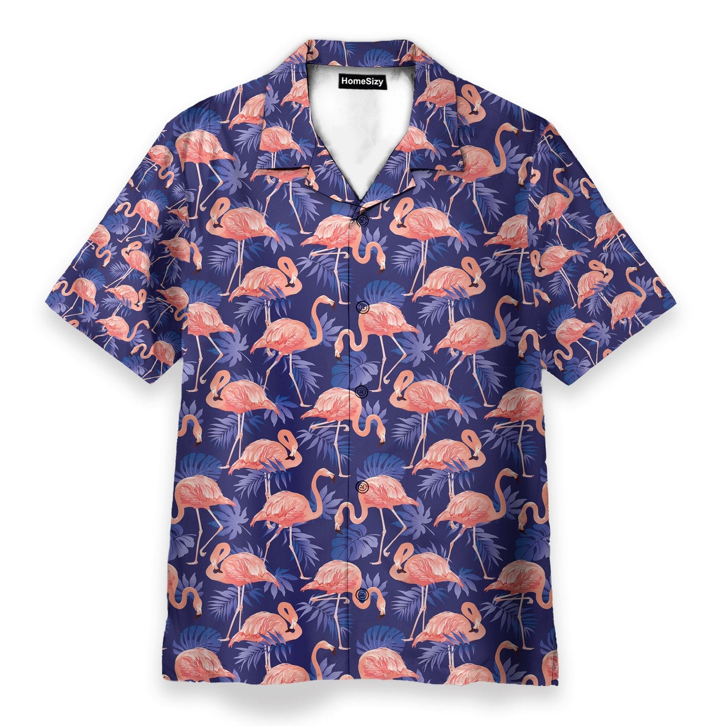 Flamingo Bird Tropical Flowers - Hawaiian Shirt & Beach Shorts