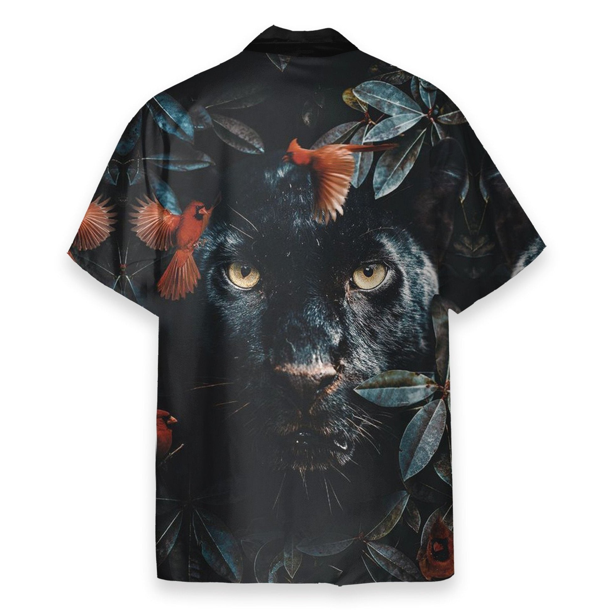 Flower Cardinal Panther - Hawaiian Shirt