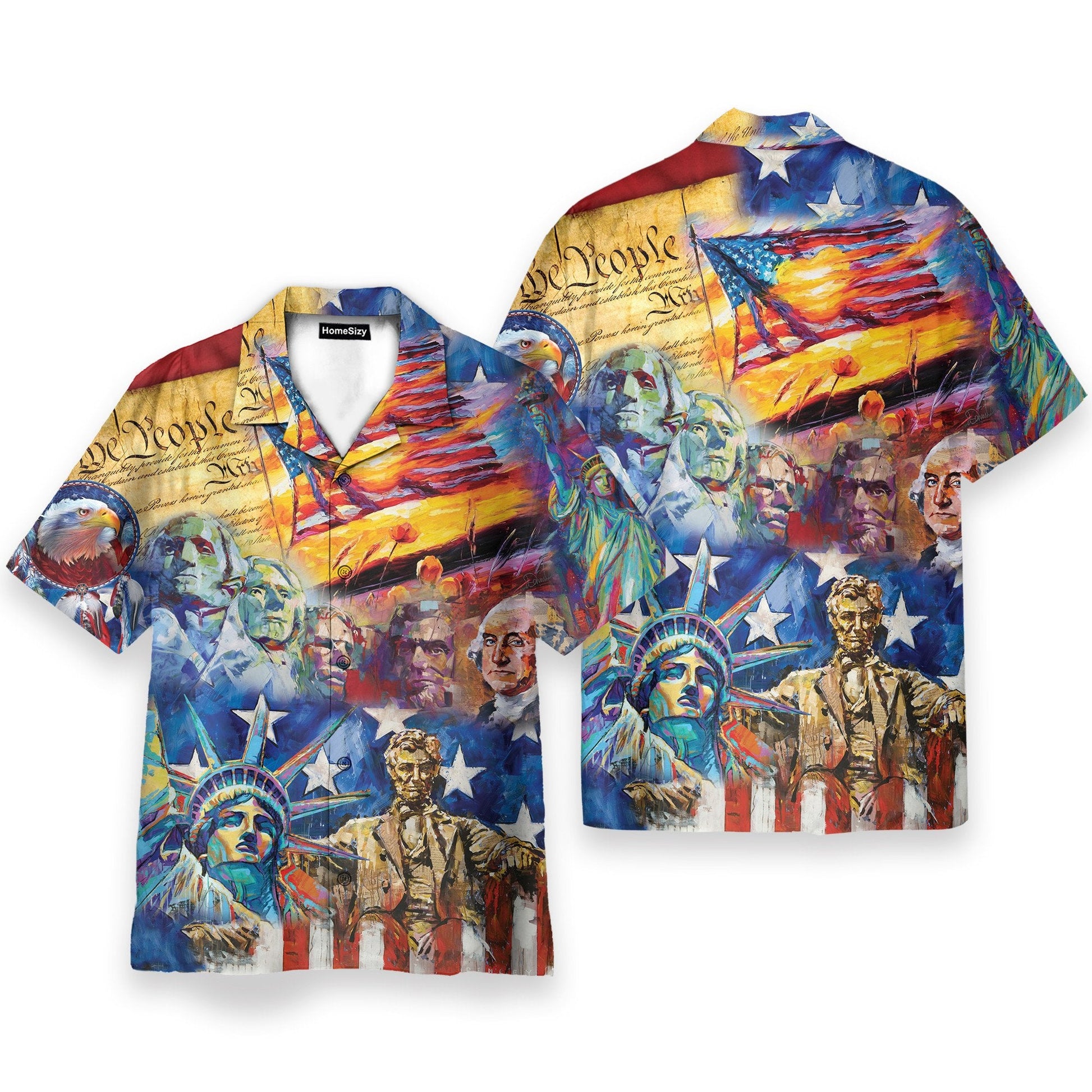My Patriotic Heart Beats 4th July Idependence Day - Hawaiian Shirt