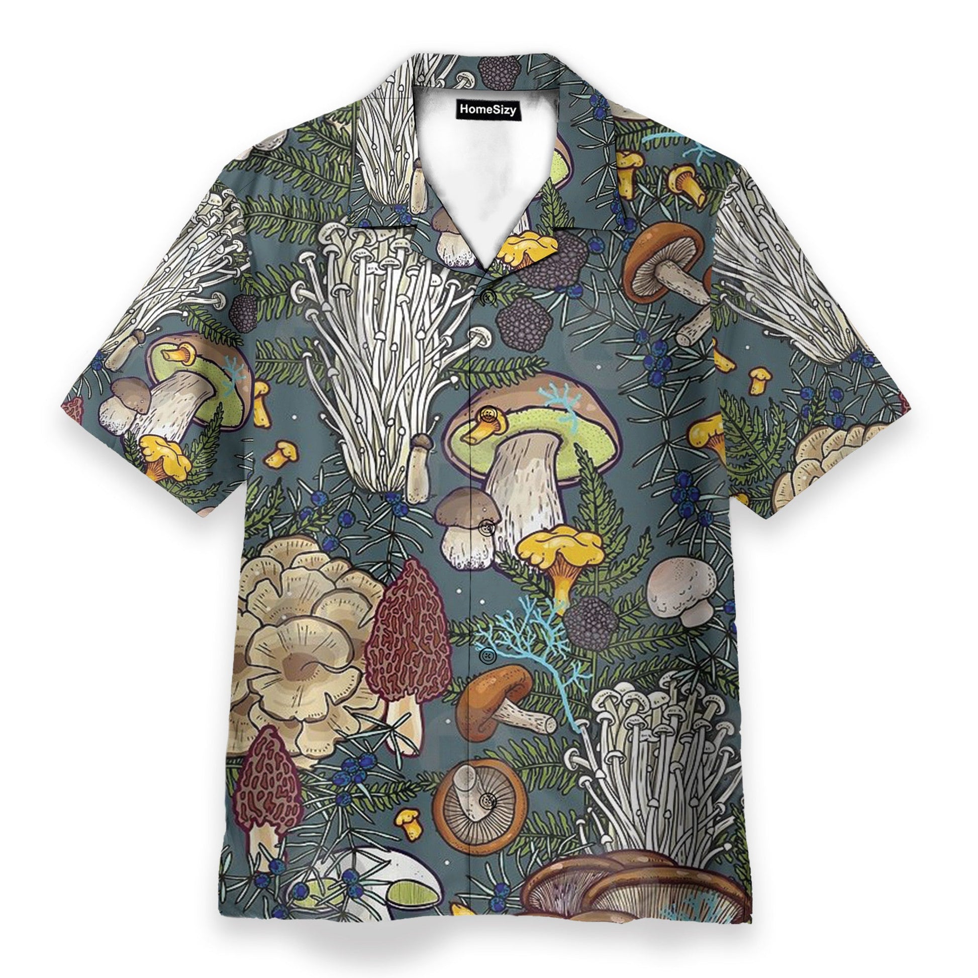 Mushroom Tropical Pattern - Hawaiian Shirt
