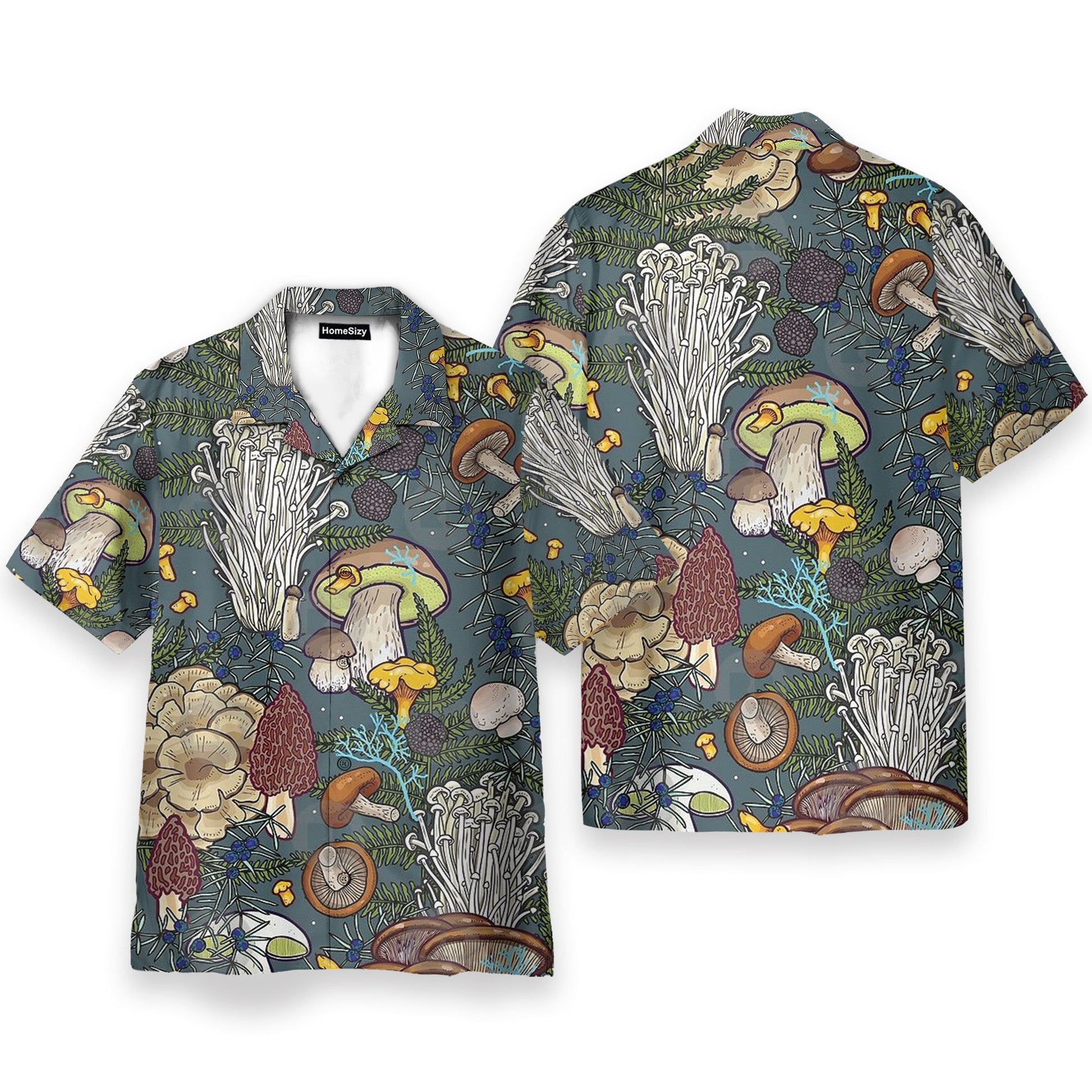 Mushroom Tropical Pattern - Hawaiian Shirt