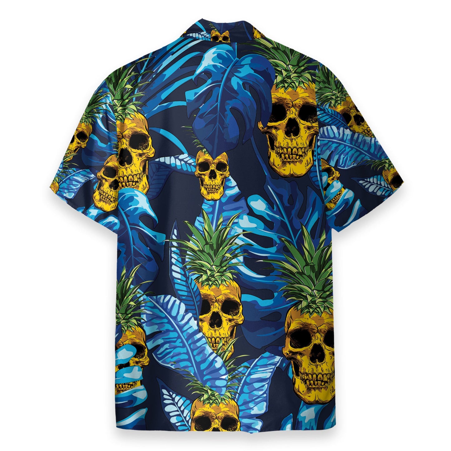 Pineapple Skull Tropical Pattern - Hawaiian Shirt & Beach Shorts