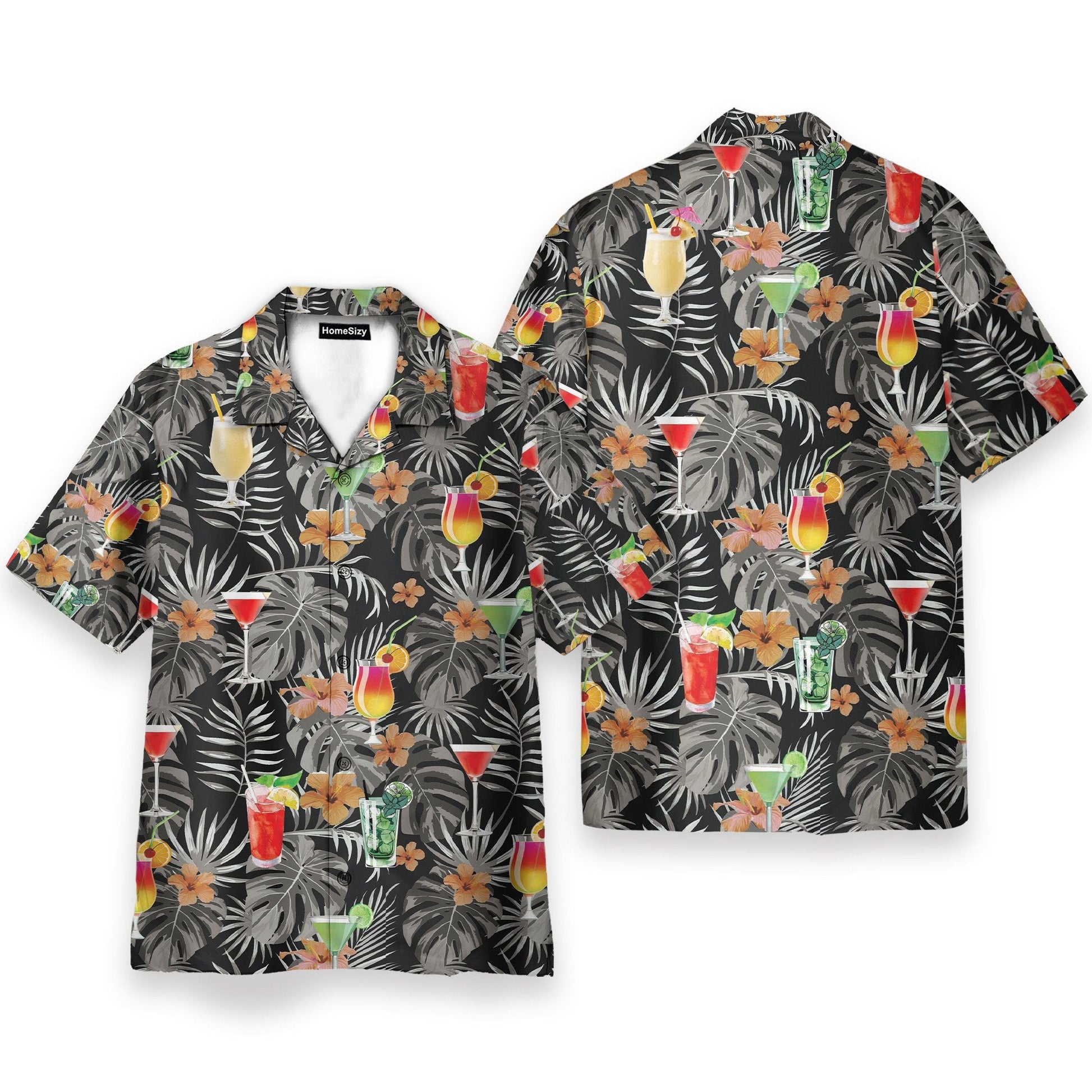 Cocktail Men's Button's Up Shirts - Hawaiian Shirt