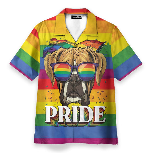 Lgbt Im Proud And So Is My Boxer - Hawaiian Shirt