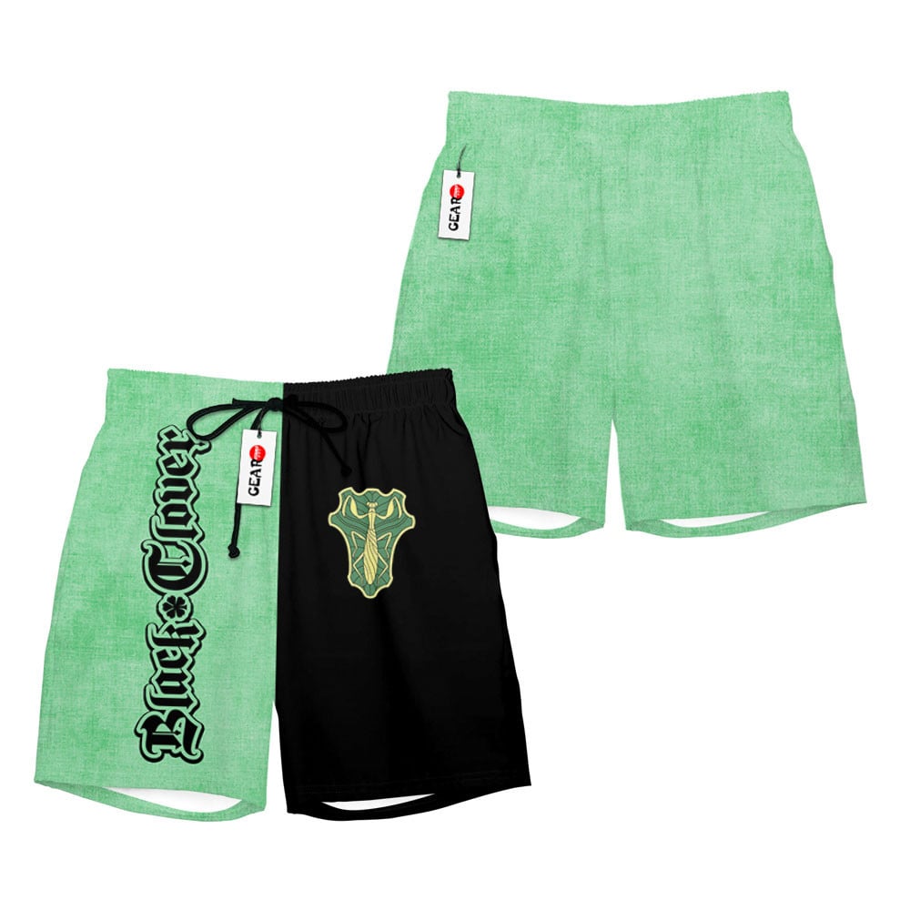 Green Mantis Beach Shorts