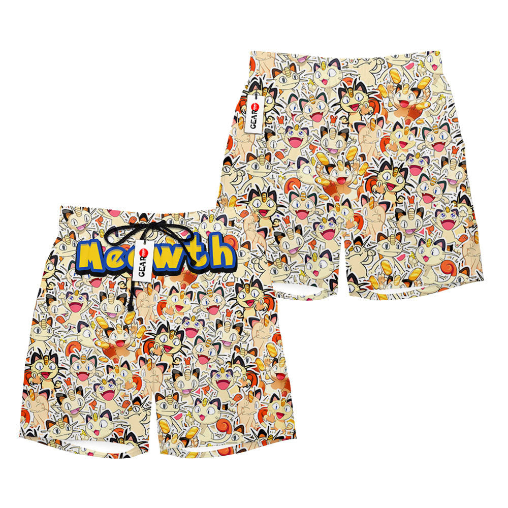 Meowth Beach Shorts