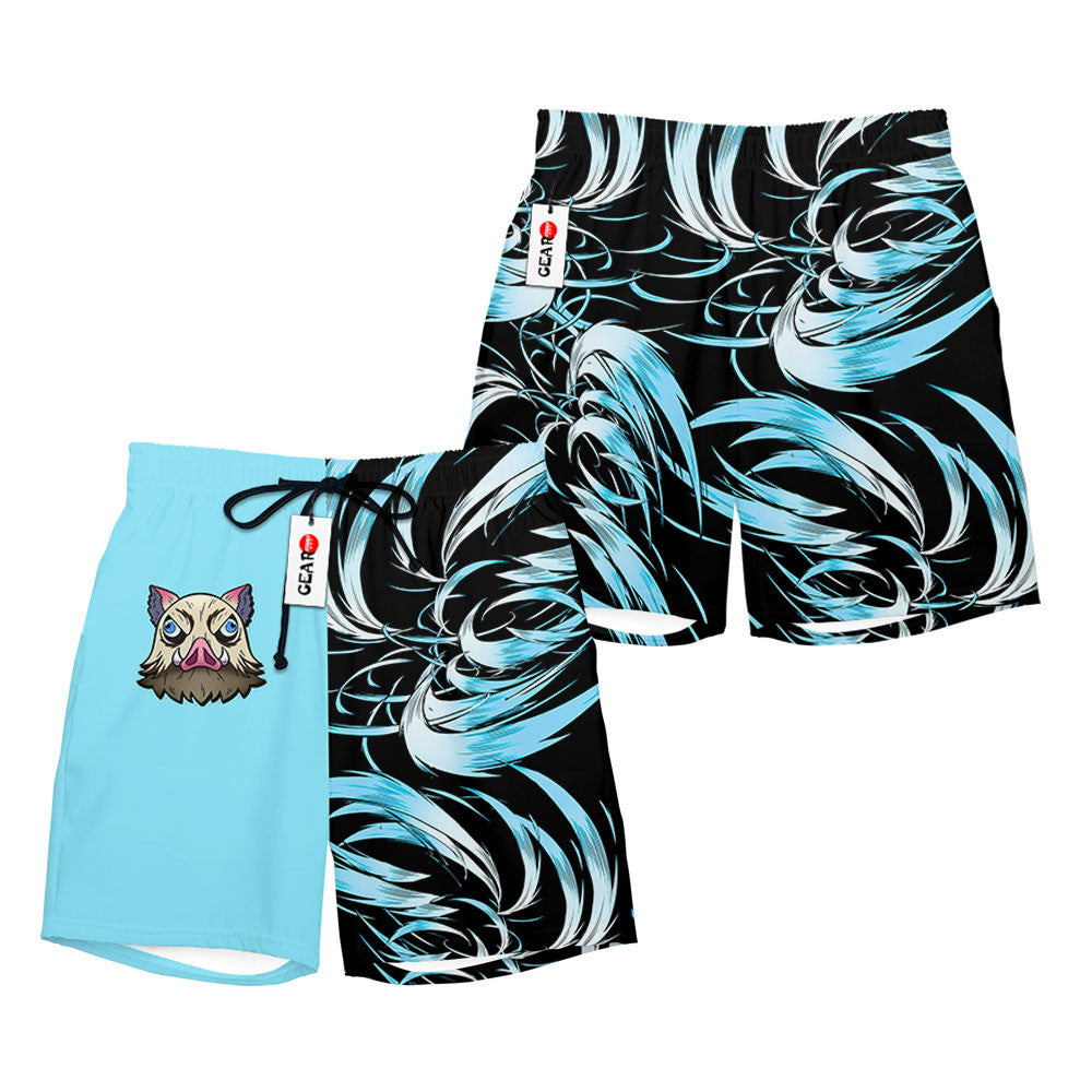 Inosuke Beast Breathing Beach Shorts