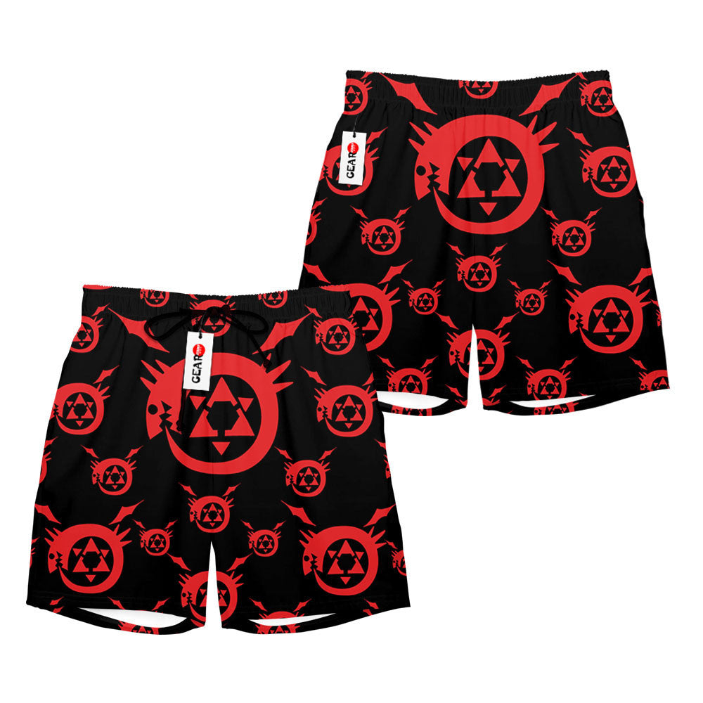 The Ouroboros Symbols Beach Shorts