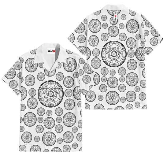 Transmutation Circle Symbols Hawaiian Shirt