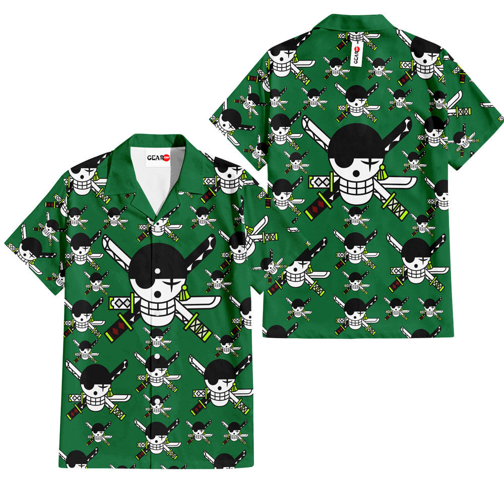 Roronoa Zoro Jolly Rogers Hawaiian Shirt