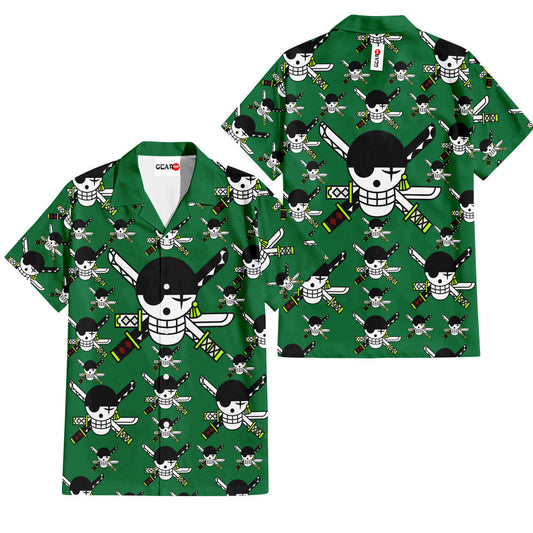 Roronoa Zoro Jolly Rogers Hawaiian Shirt