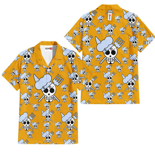 Vinsmoke Sanji Jolly Rogers Hawaiian Shirt