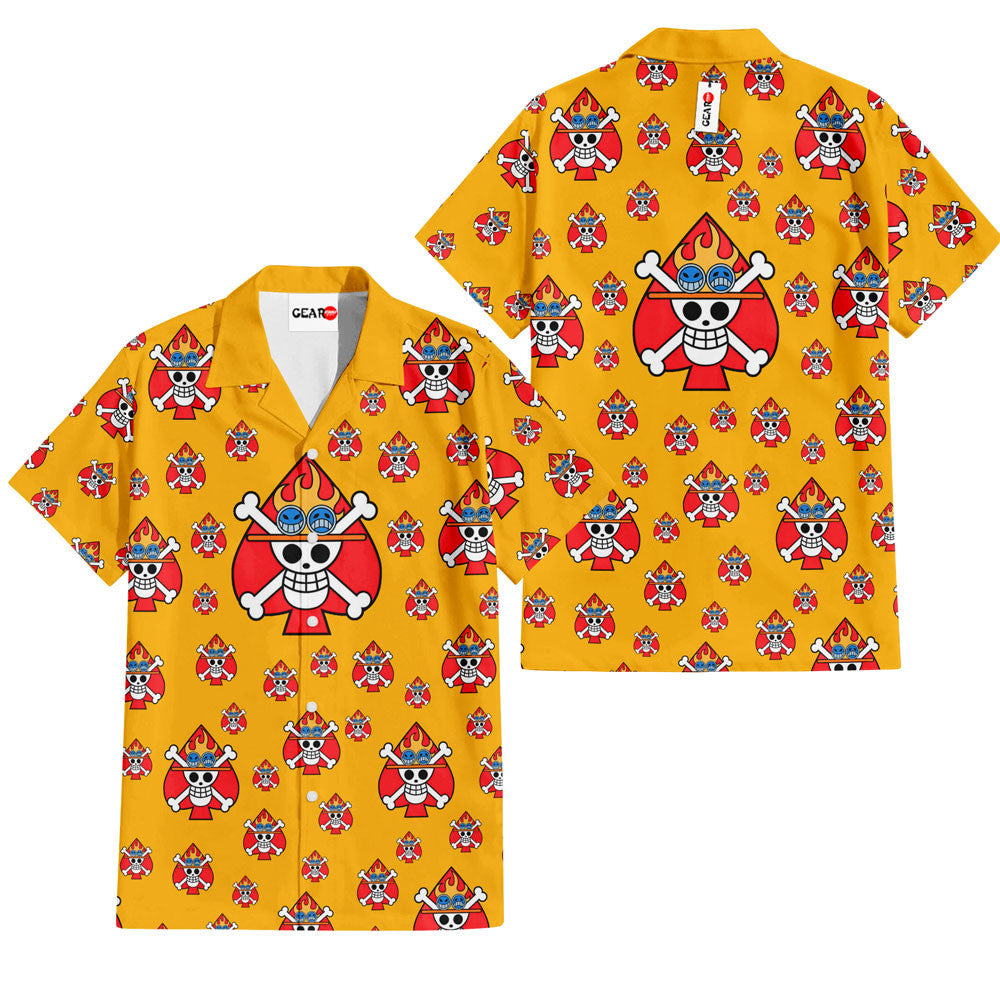 Portgas D. Ace Jolly Rogers Hawaiian Shirt