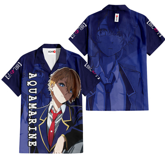 Aquamarine Hoshino Hawaiian Shirt Oshi No Ko