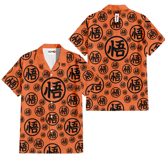 Goku Turtle Hermit Symbols Hawaiian Shirt