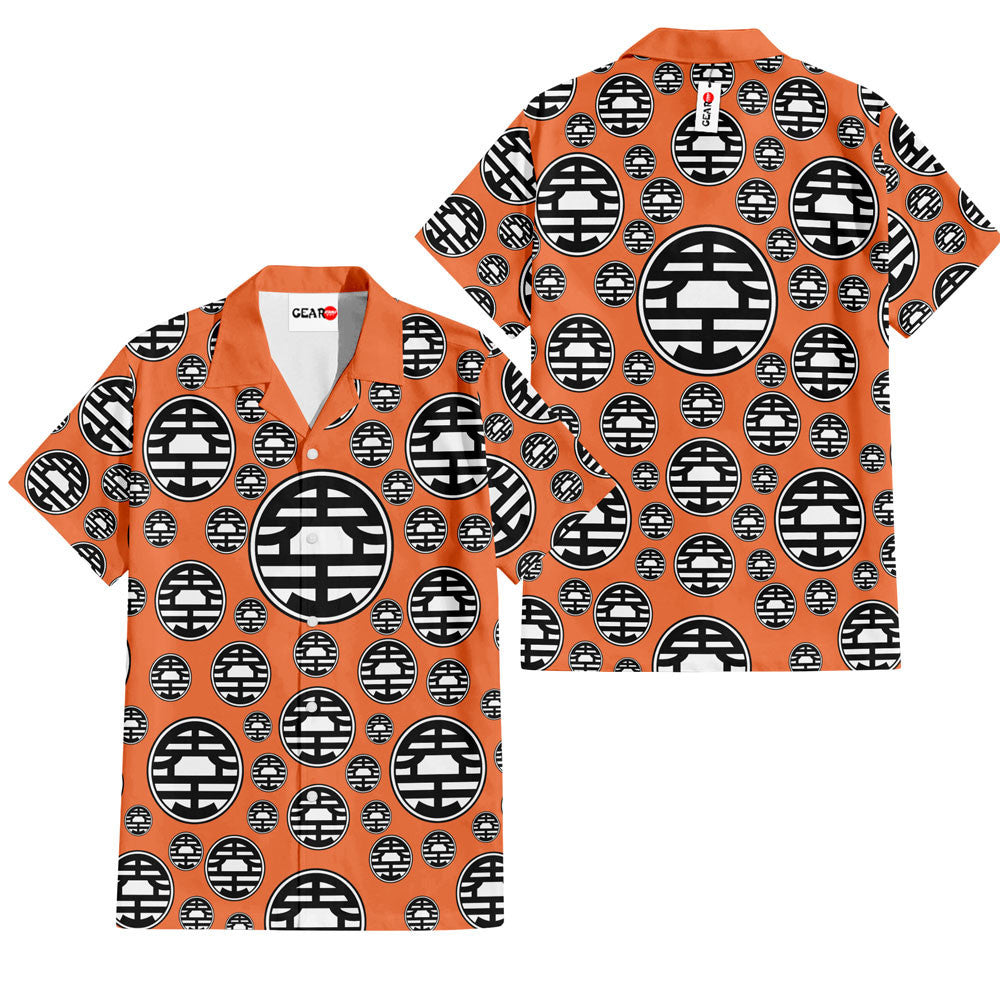 Goku King Kai Hawaiian Shirt Pattern Symbol