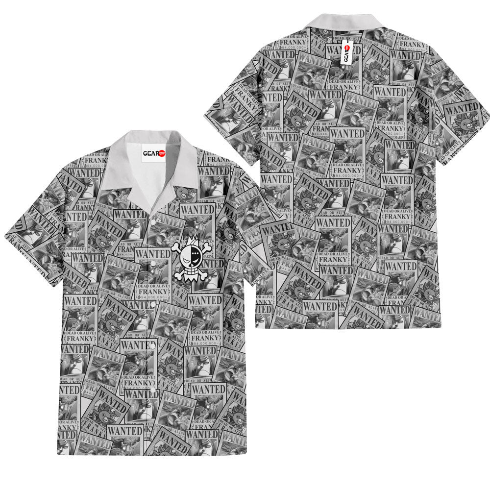 Franky Wanted Hawaiian Shirt Manga Style