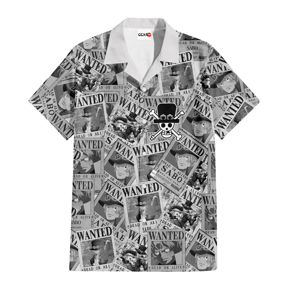 Sabo Wanted Hawaiian Shirt Manga Style