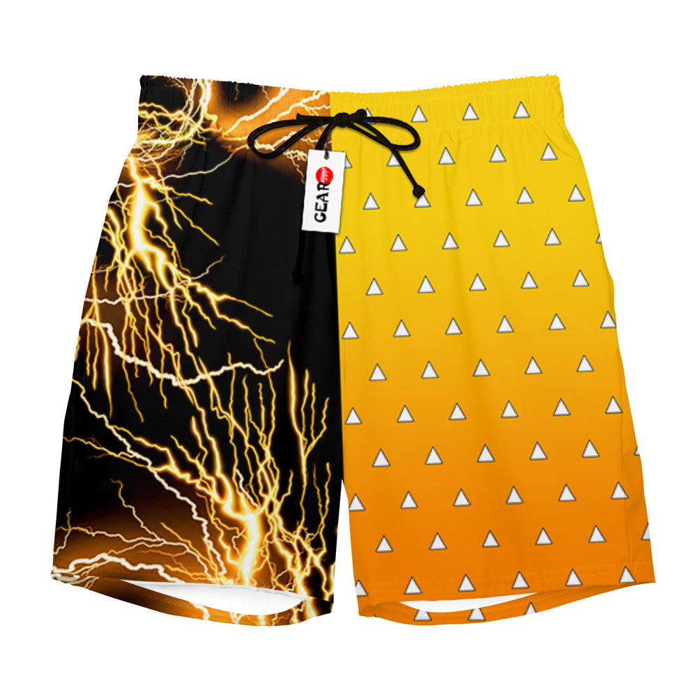 Zenitsu Thunder Breathing Beach Shorts