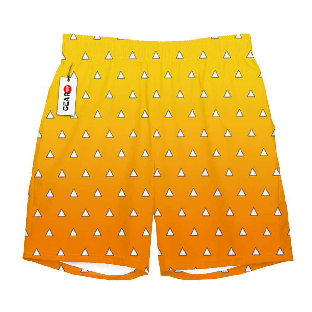 Zenitsu Thunder Breathing Beach Shorts