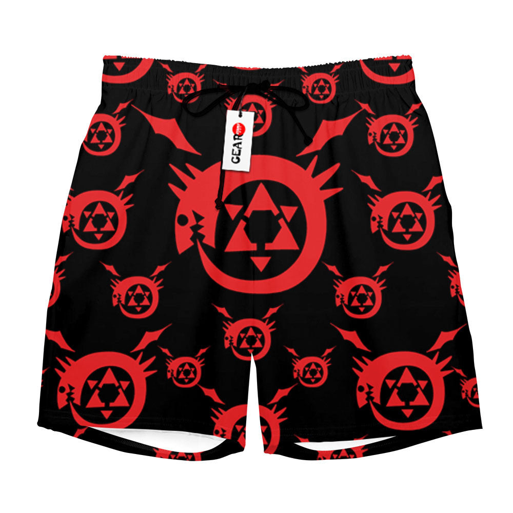 The Ouroboros Symbols Beach Shorts