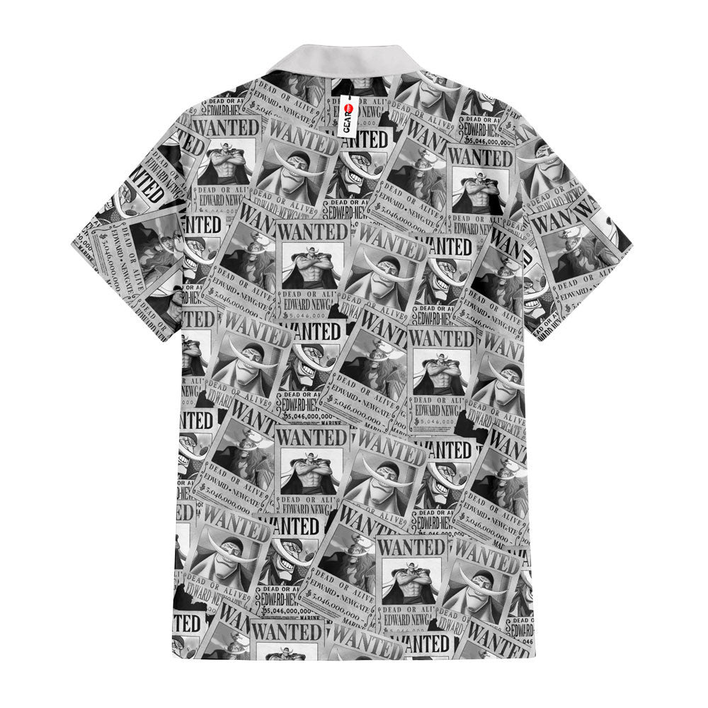 Edward Newgate Wanted Hawaiian Shirt Manga Style