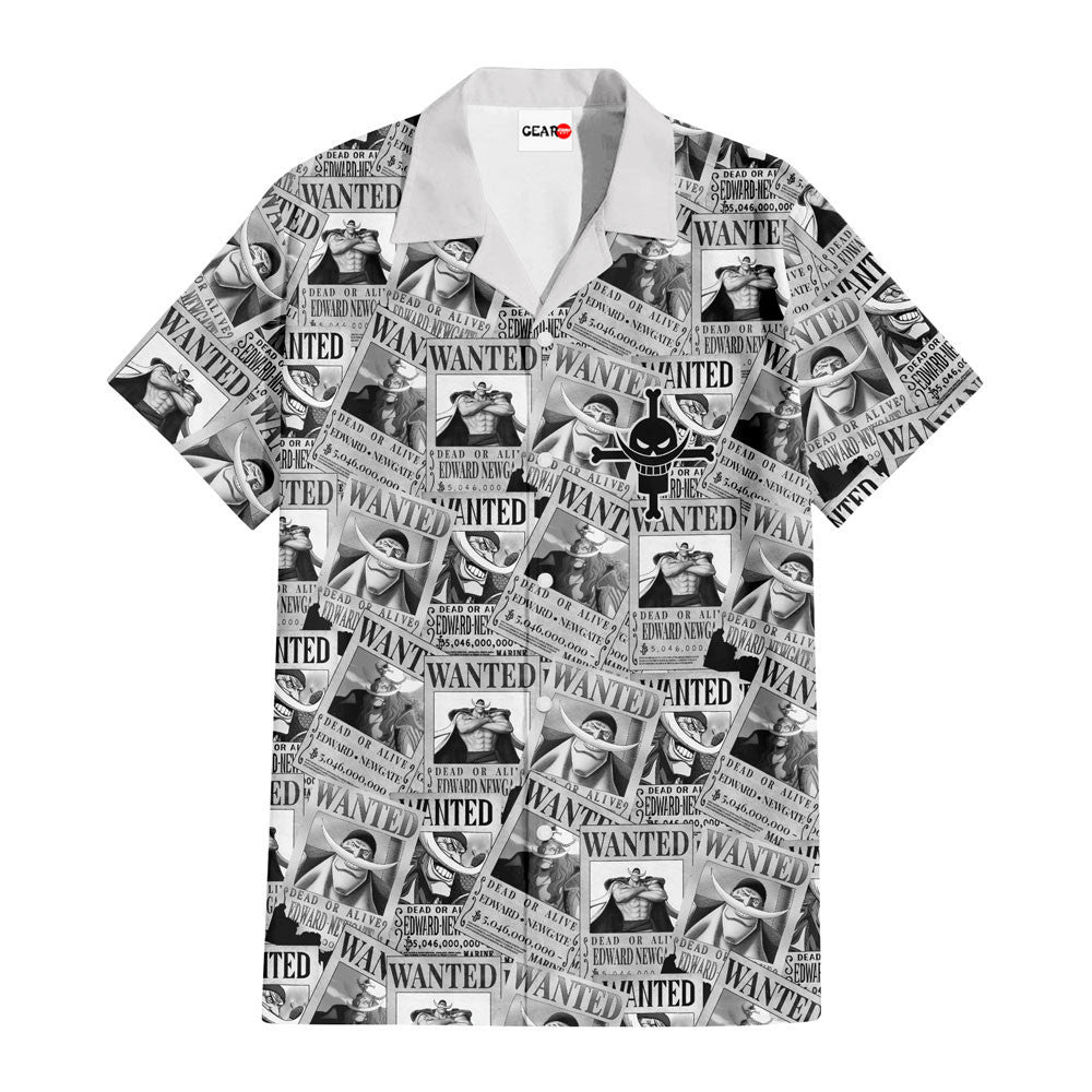 Edward Newgate Wanted Hawaiian Shirt Manga Style