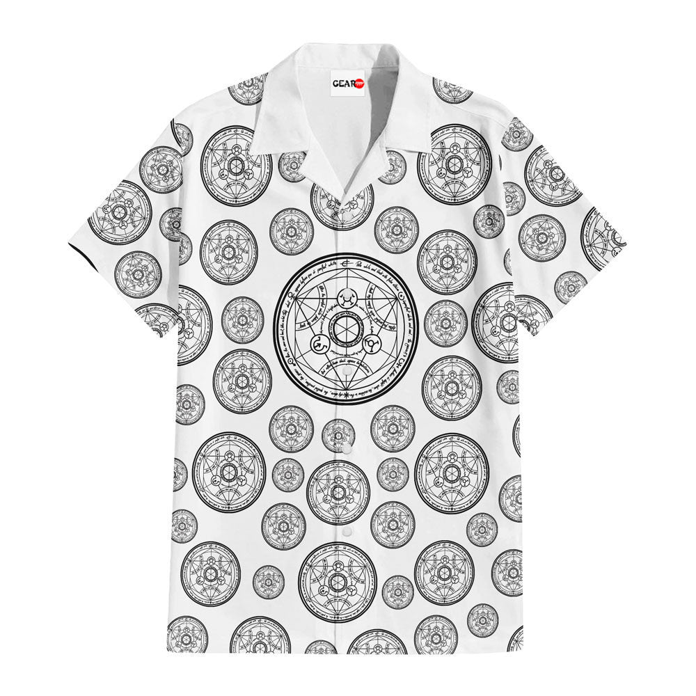 Transmutation Circle Symbols Hawaiian Shirt