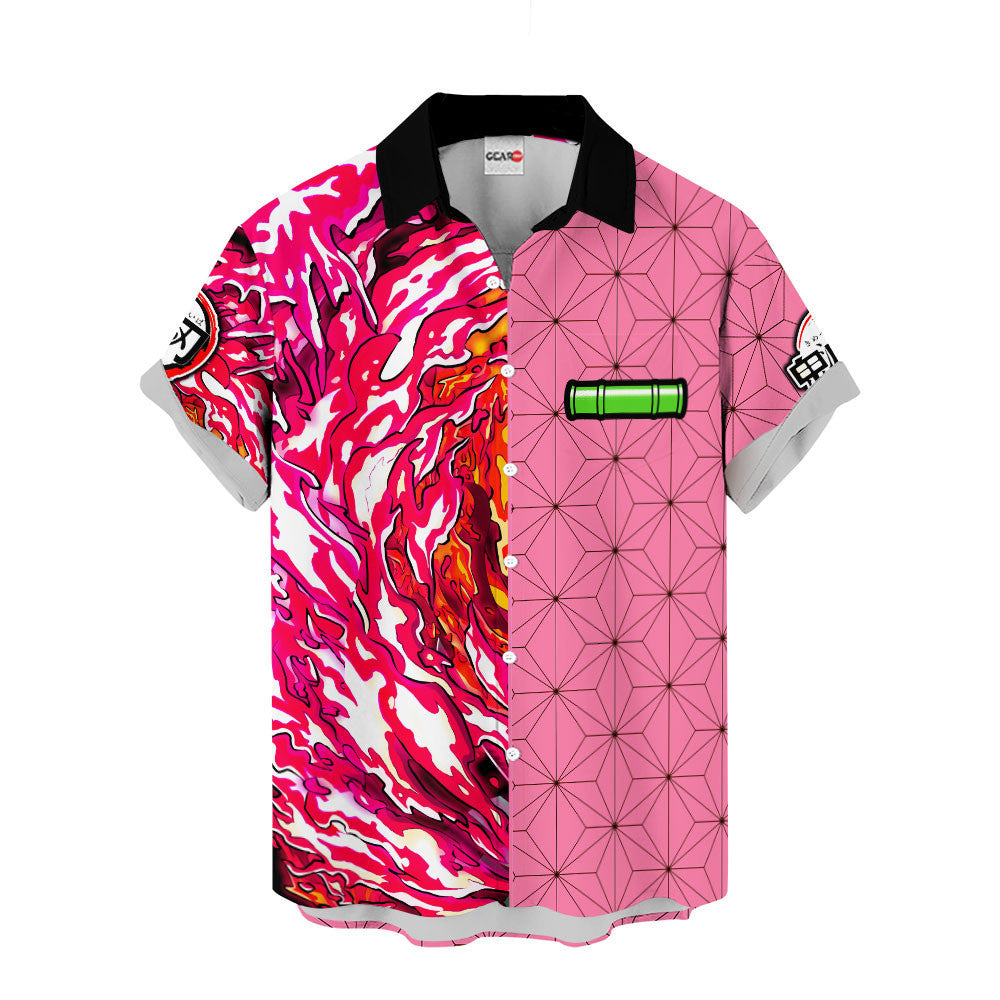 Nezuko Blood Demon Art Hawaiian Shirt