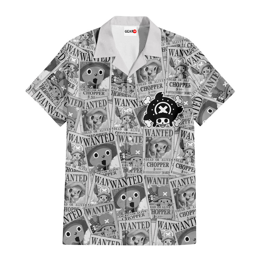 Tony Tony Chopper Wanted Hawaiian Shirt Manga Style