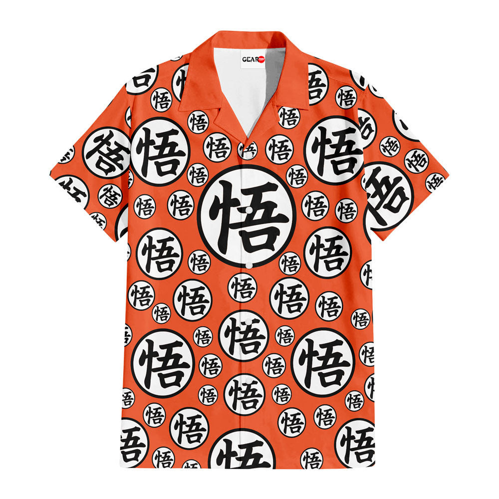 Goku Kanji Symbols Hawaiian Shirt