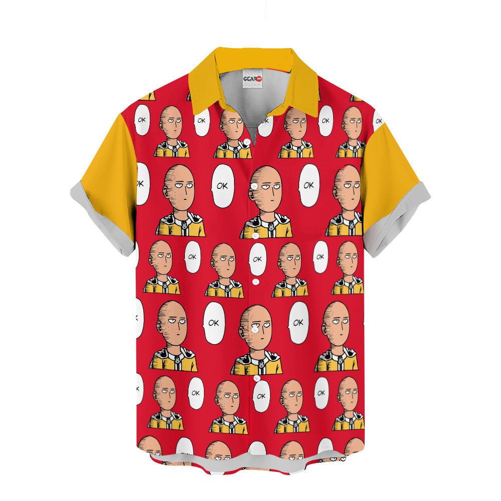Saitama Ok Funny Hawaiian Shirt
